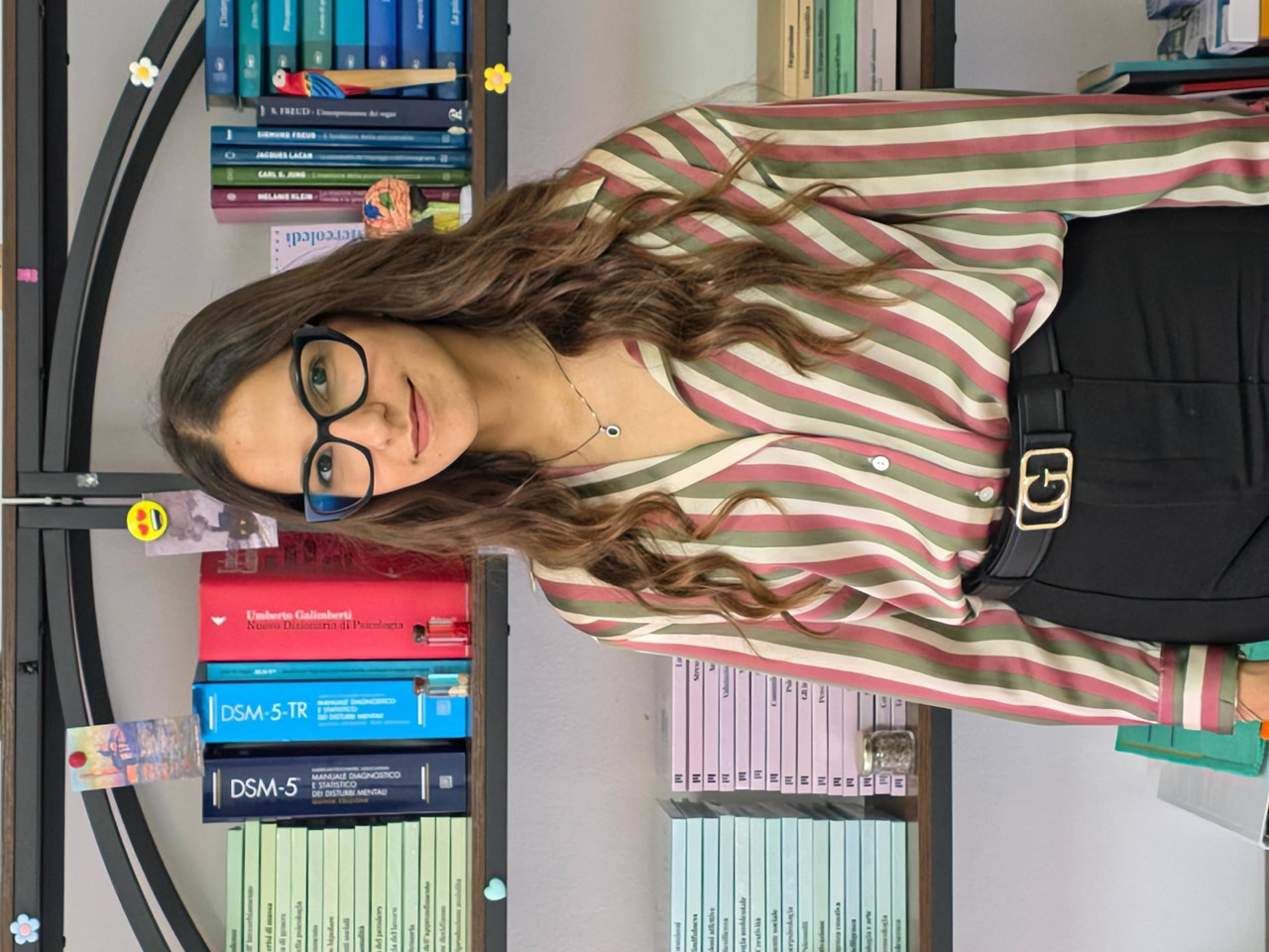 Sara Cossu durante una seduta di psicologia